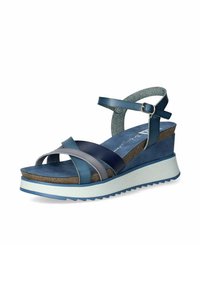 XTI Sandalias con plataforma - blu