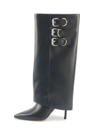 JUSTYOU - Stivali texani / biker - black