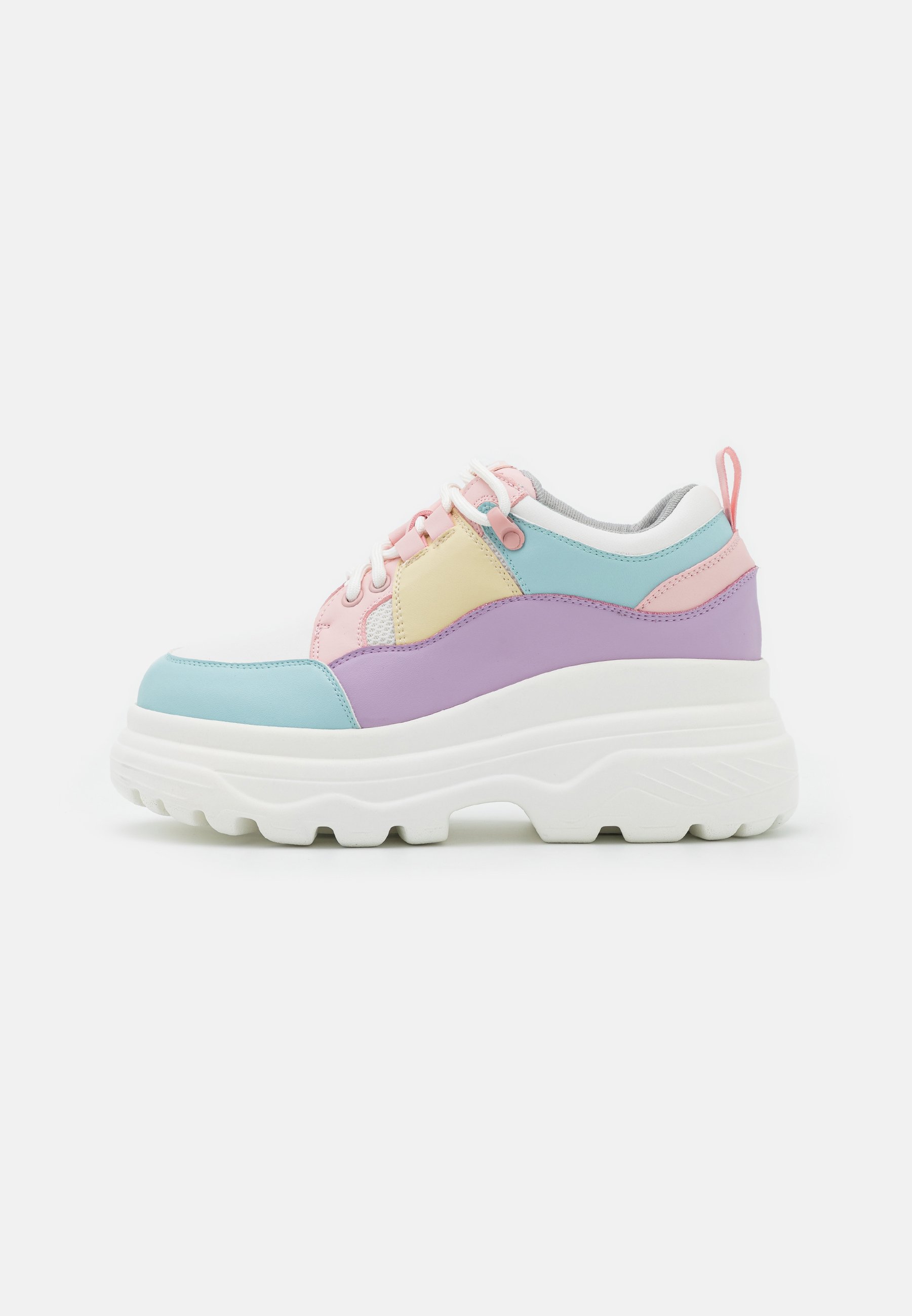 multi coloured chunky trainers