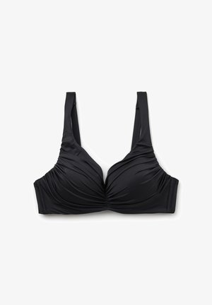 Tezenis, RUCHED BALCONETTE - Bikini top - black