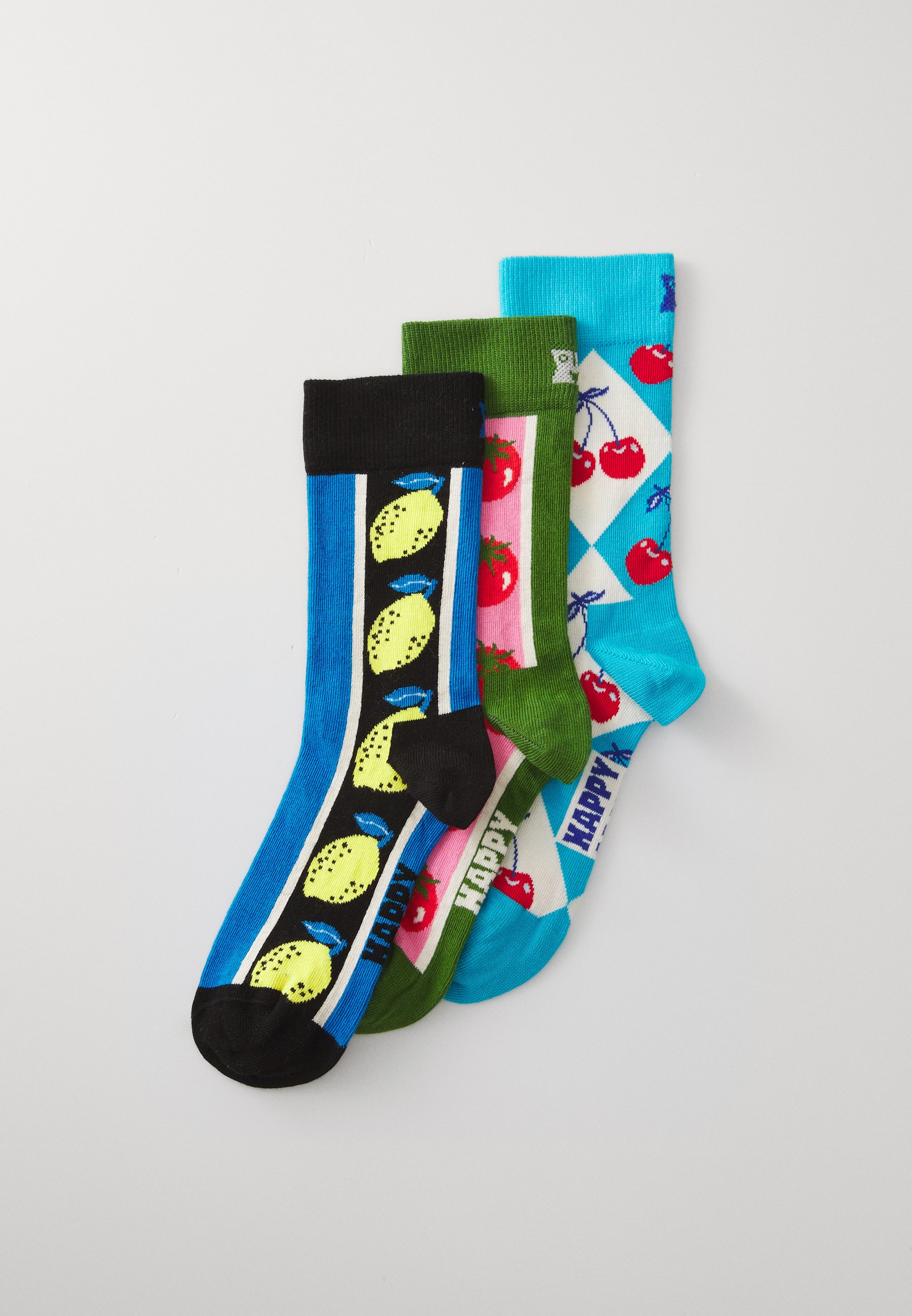 Happy Socks ORANGE & LIME & LEMON SOCKS UNISEX 3 Pack Calze Multi Coloured Ha381012g T11 Happy Socks ORANGE & LIME & LEMON SOCKS UNISEX 3 Pack Calze Multi Coloured Ha381012g T11
