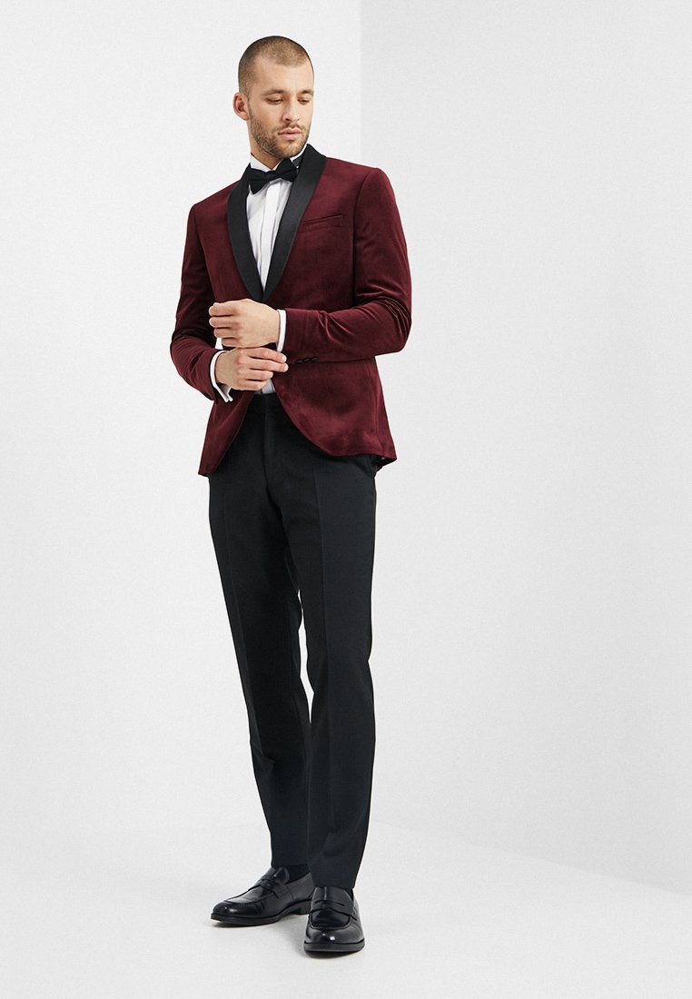 Isaac Dewhirst FASHION PLAIN JACKET SLIM FIT Dressjakke Isaac Dewhirst FASHION PLAIN JACKET SLIM FIT - Dressjakke - bordeaux