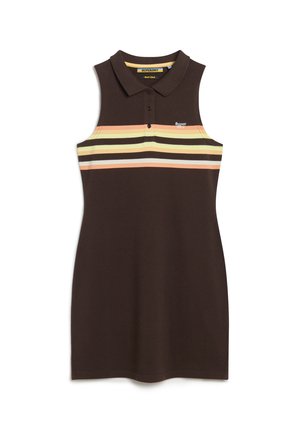 Robe fourreau - brown