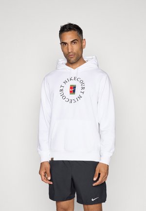 NIKECOURT HERITAGE HOODIE - Hoodie - white/black