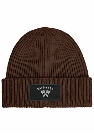 WINTER PATCH VALHALLA VIKING AXT NORDISCHE - Beanie - braun