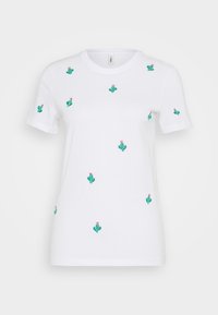 ONLKETTY LIFE O NECK - T-shirt print - bright white