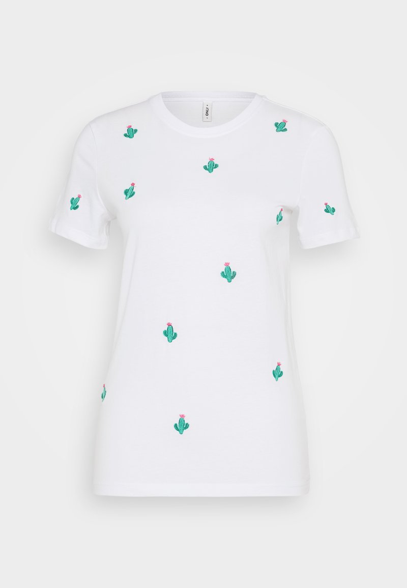 Only Petite T-shirt print wit Only Petite T-shirt print wit