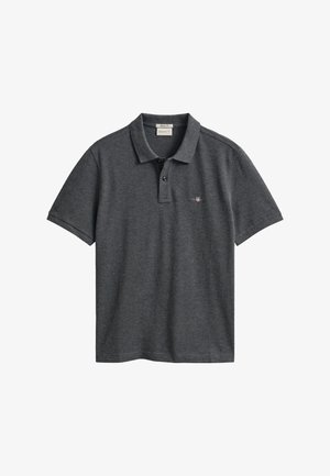 GANT, REG SHIELD SS PIQUE POLO - Poloshirt - antracit melange