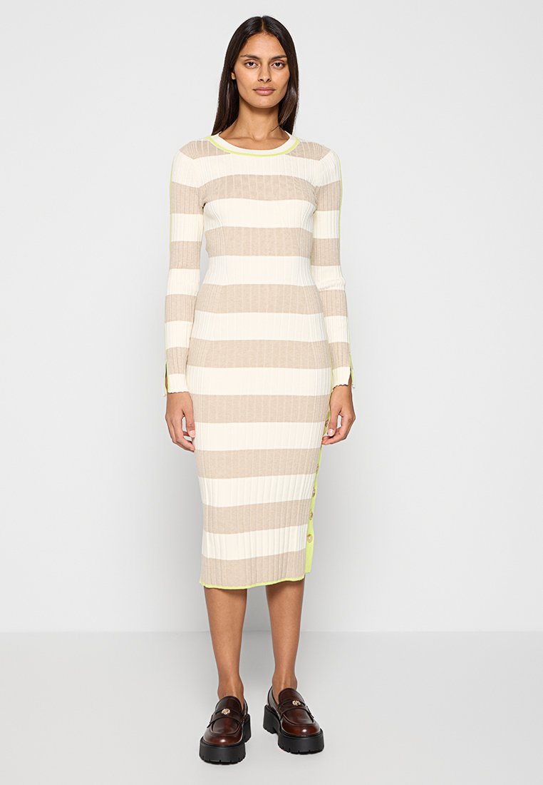 Scotch & Soda Gebreide jurk beige