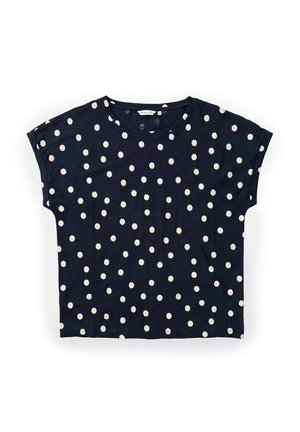TOM TAILOR, TOM TAILOR T-SHIRT T-SHIRT MIT ALLOVER-PRINT - T-shirt print - navy big dot design
