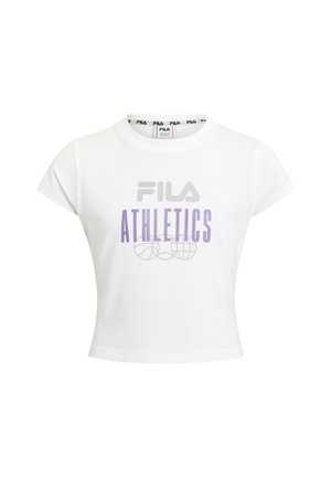 SLIM FIT  - T-shirt med print - bright white