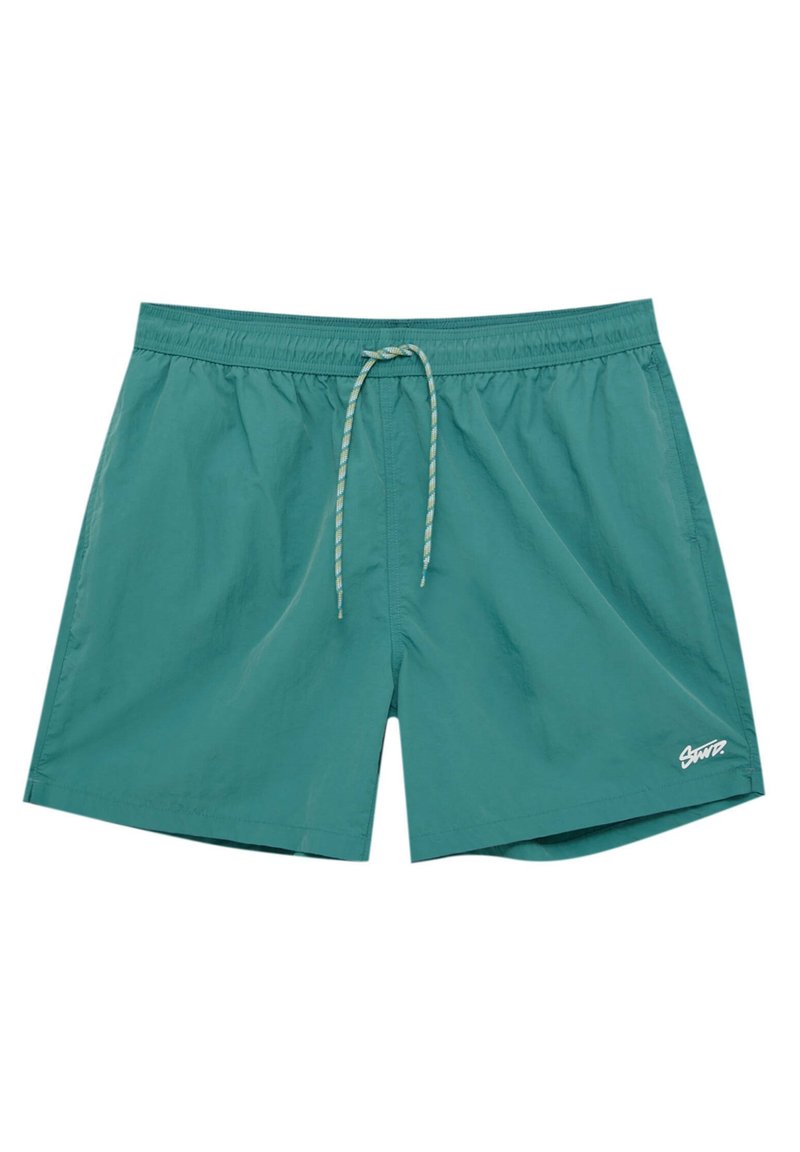 PULL&BEAR BASIC WITH ELASTIC WAISTBAND Badeshorts light green/grün