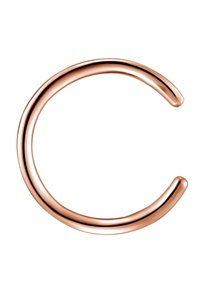 Armband i roséguld med en slät, rund design, med en ren, öppen form och en polerad yta.