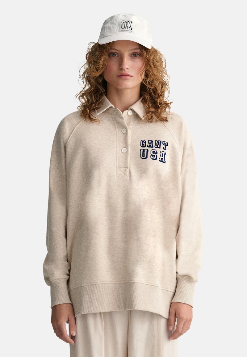 GANT USA RUGGER Sweater light beige melange/beige Zalando.nl
