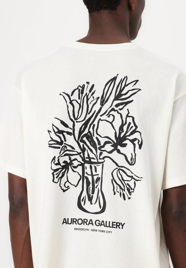 JORAURORA CROP TEE  - Print T-shirt - egret4