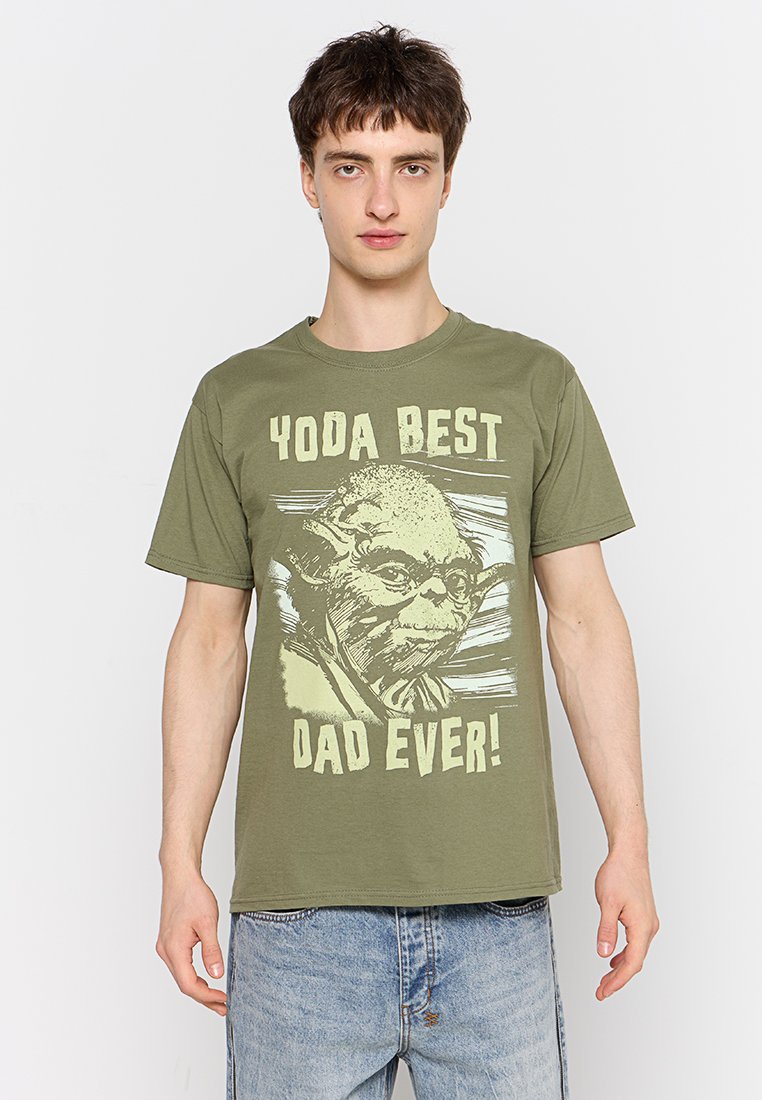 Star Wars T-shirt print olijfgroen