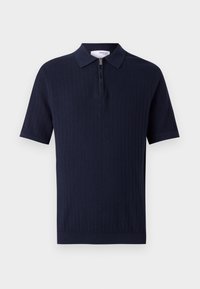 SLHCRAN STRUCTURE HALF ZIP - Bluză polo - sky captain