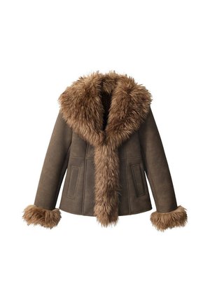Mango, ADULT - Veste en similicuir - brown