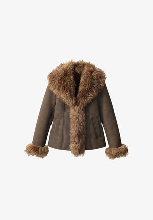 Mango, ADULT - Veste en similicuir - brown