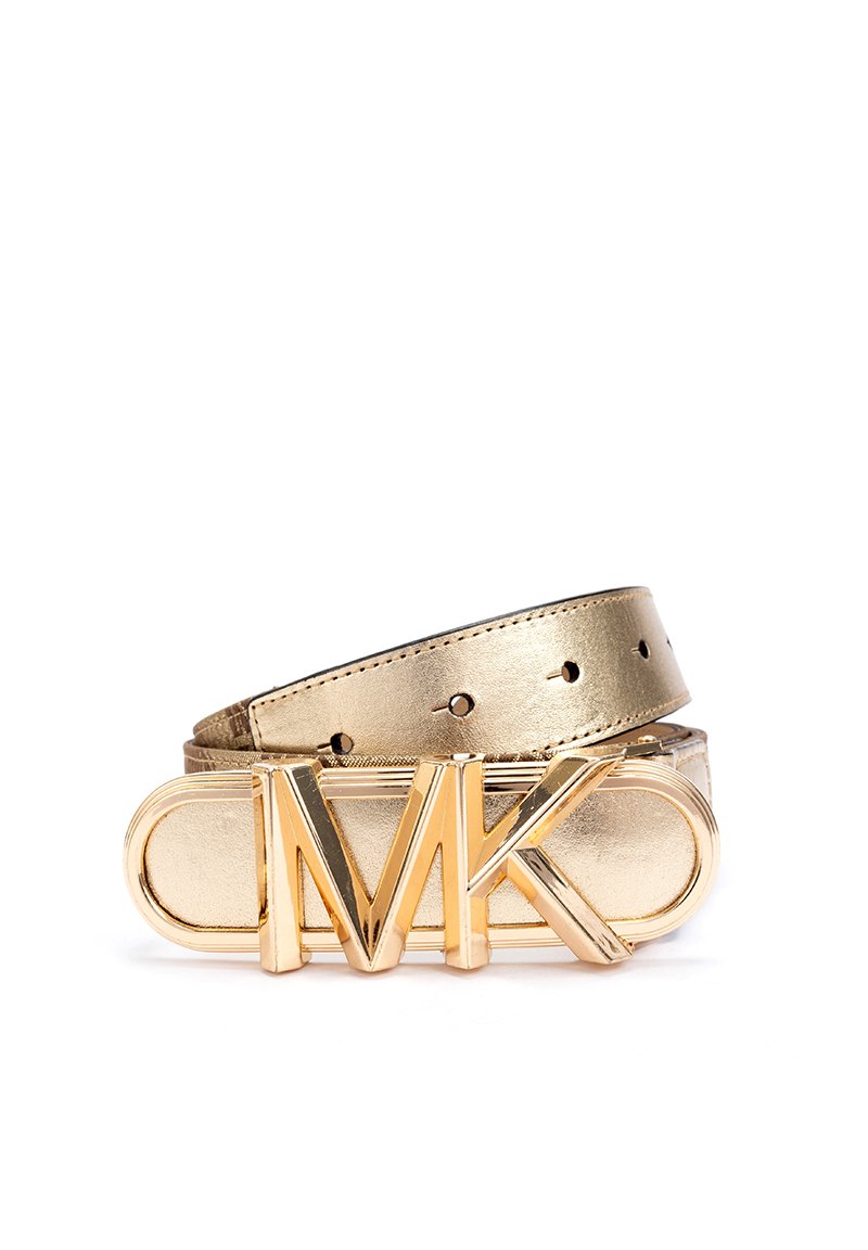 MICHAEL Michael Kors 32MM METALLIC LOGO Belt gold/gold