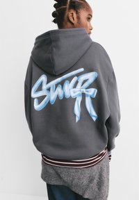 PULL&BEAR BOW - Mikina s kapucňou - dark grey