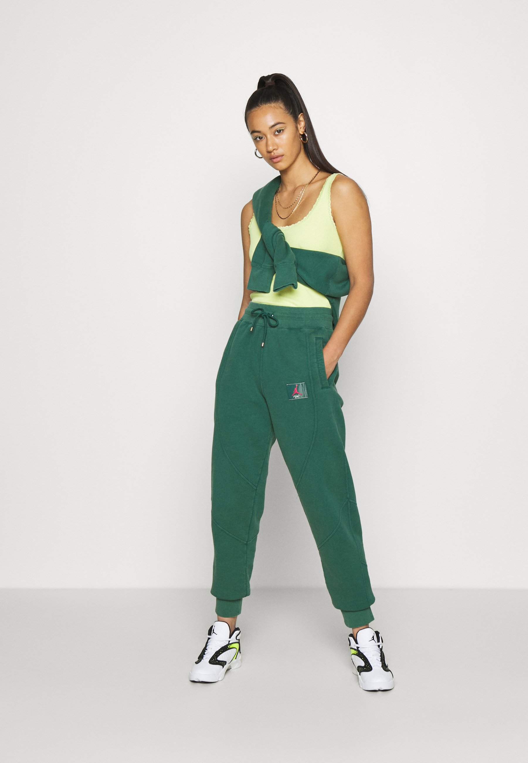 Jordan FLIGHT PANT - Pantaloni sportivi - atomic teal/verde - Zalando.it