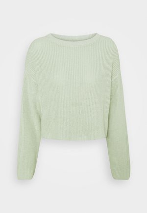 Even&Odd CROPPED JUMPER - Strickpullover - light green