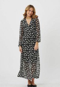 Moves WRAPLUNA  - Maksi garuma kleita - black