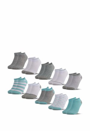 OCCULTO 10 PACK MUSTER SNEAKER SOCKEN - Socken - türkis-grau