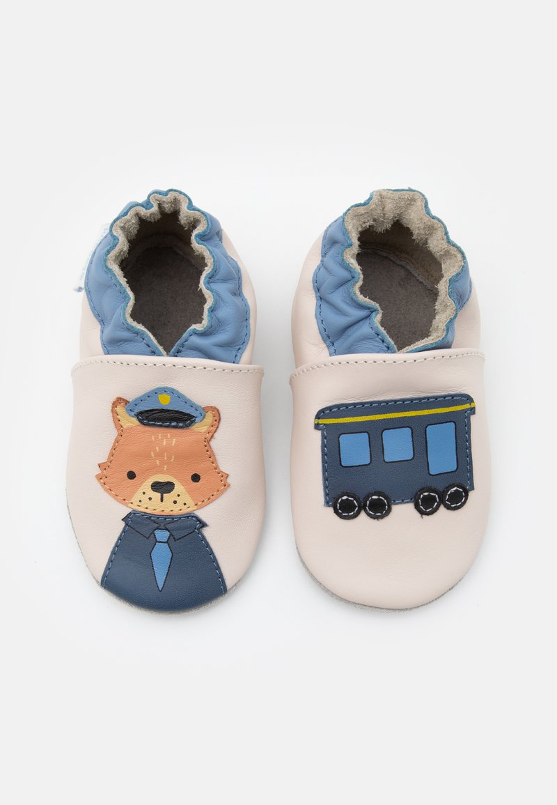 Kinder Sneaker | Robeez CONTROL STATION Krabbelschuh beige/clair/bleu/grau - MT93370 Kinder Sneaker | Robeez CONTROL STATION Krabbelschuh beige/clair/bleu/grau - MT93370