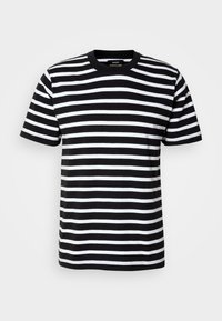 STRIPE FRODE TEE - Tricou cu imprimeu - white/black