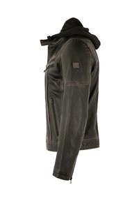 Redpoint DORAN/M - Lederjacke - schwarz orange