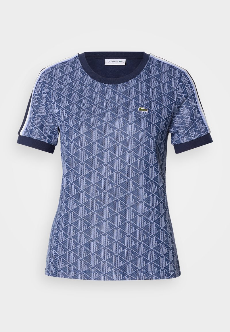 Lacoste T-shirt print donkerblauw