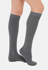 2 PACK - Polvisukat - black/grey marl