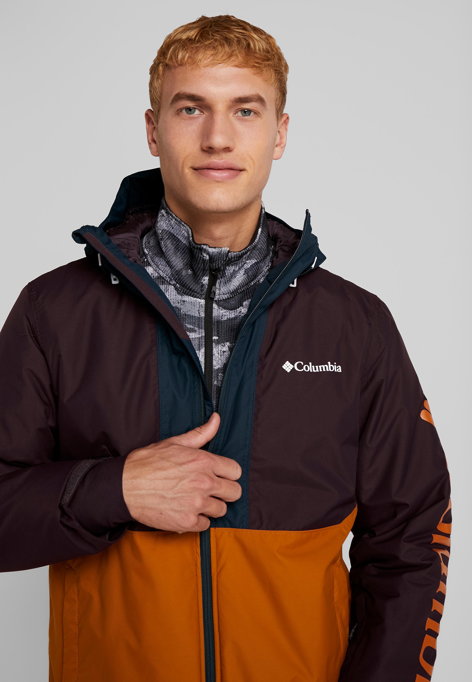 Columbia TIMBERTURNER JACKET Snowboard jacket burnished Columbia M TIMBERTURNER JACKET, Mountain Red Black