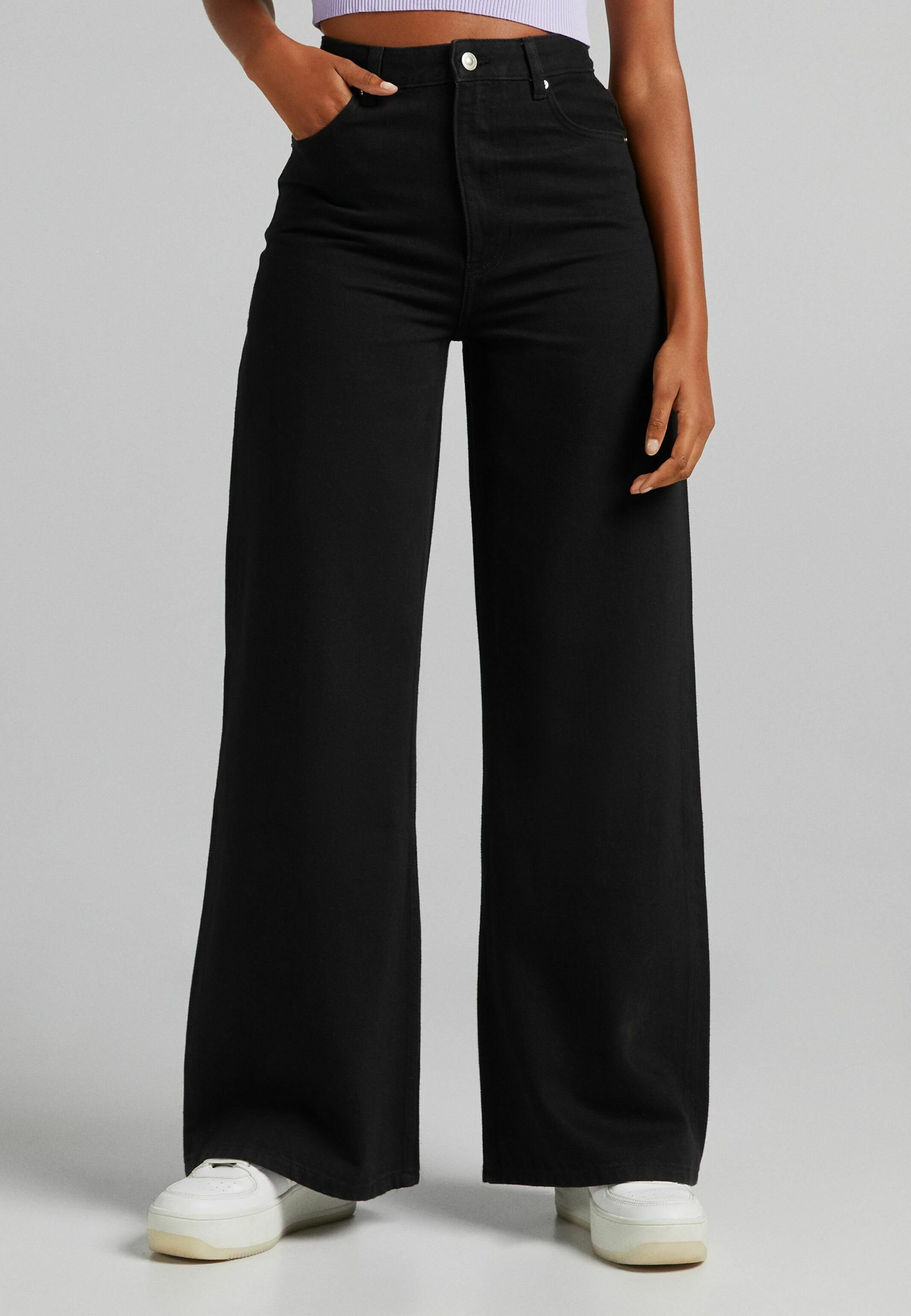 jean bershka wide leg