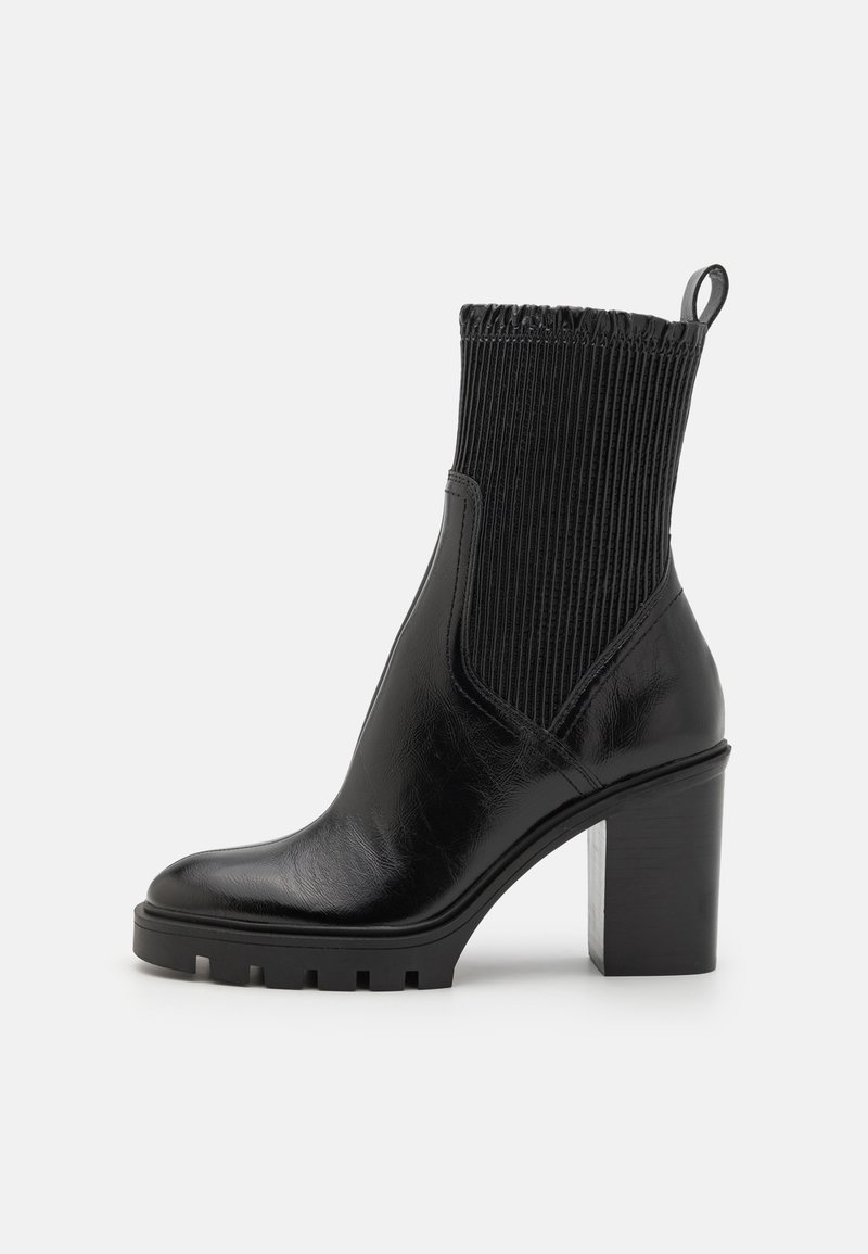 The Midnight Studded-Harness Ankle Boots