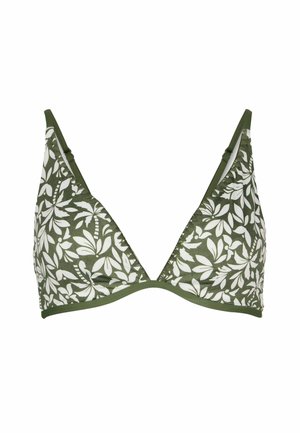 Bikini top - green palm