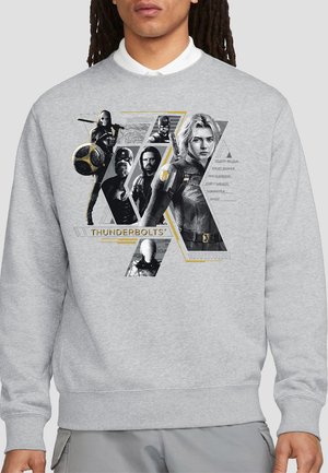 MARVEL THUNDERBOLTS ANTIHERO TEAM - Sweatshirt - mottled light grey