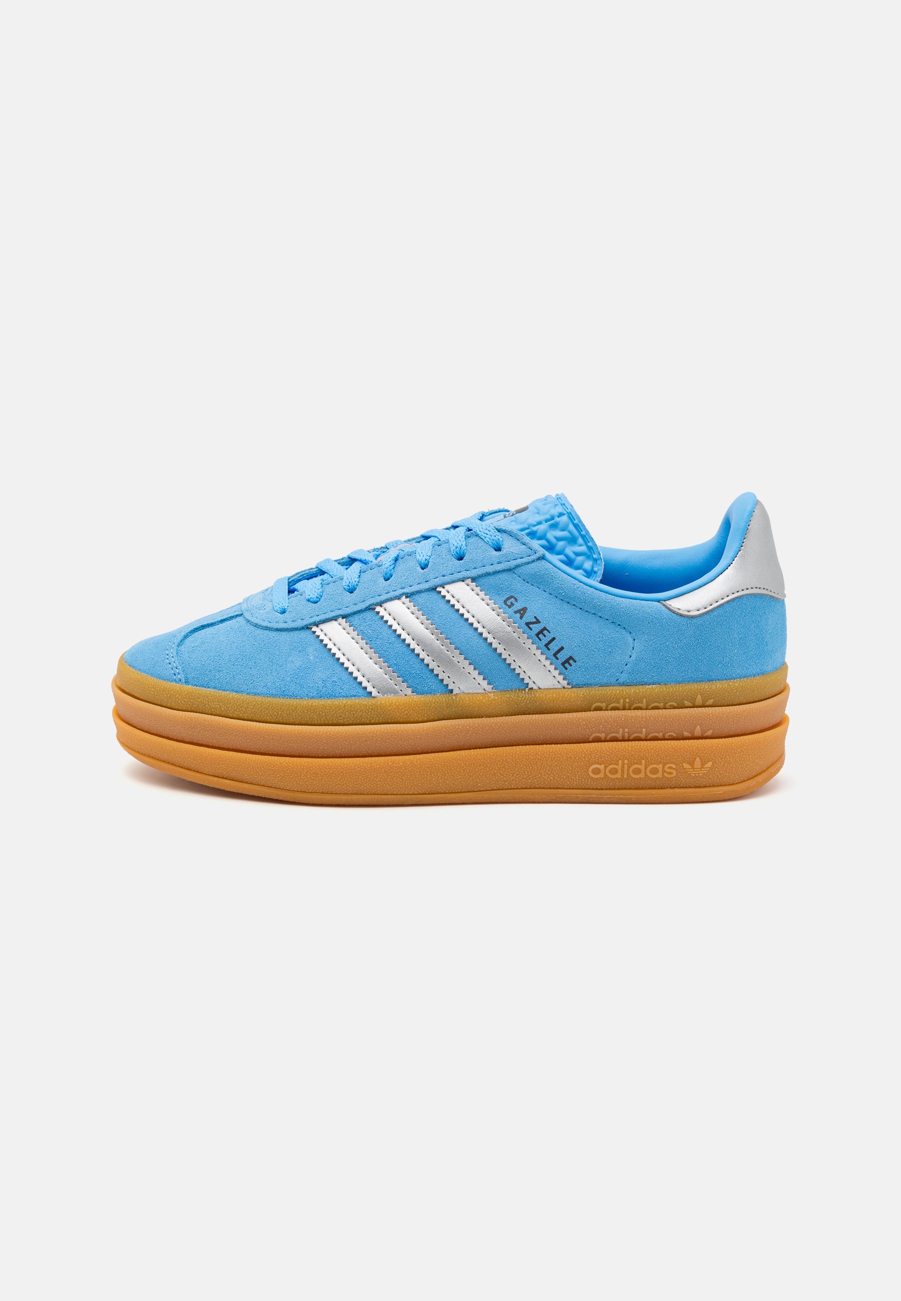 adidas gazelle silver green womens Women's adidas Gazelle Bold Clear Mint/Lucid Blue/Gold Metallic / 7 main image 1