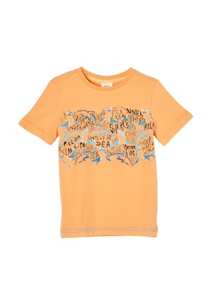 s.Oliver FRONTPRINT - T-shirt print - orange