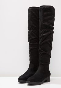 New Look Botas mosqueteras - black