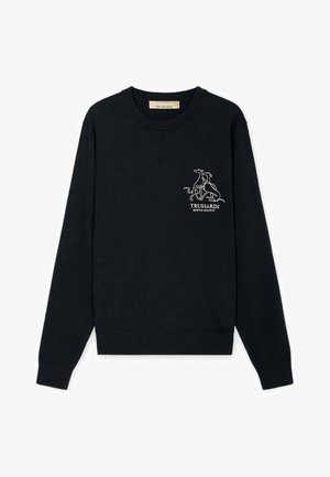 Trussardi, Striktrøje - blu