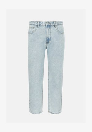Pier One, SLIM TAPERED CROP - Jeans Tapered Fit - light blue denim