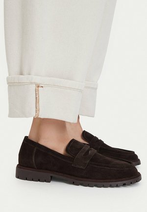 BADURA, BADURA LOAFERS WOMEN'S BROWN 5907964593478 - Slip-ons - brown