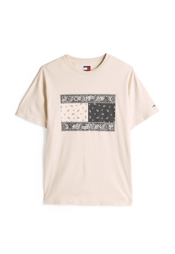 PAISLEY FLAG TEE UNISEX - Print T-shirt - newsprint3