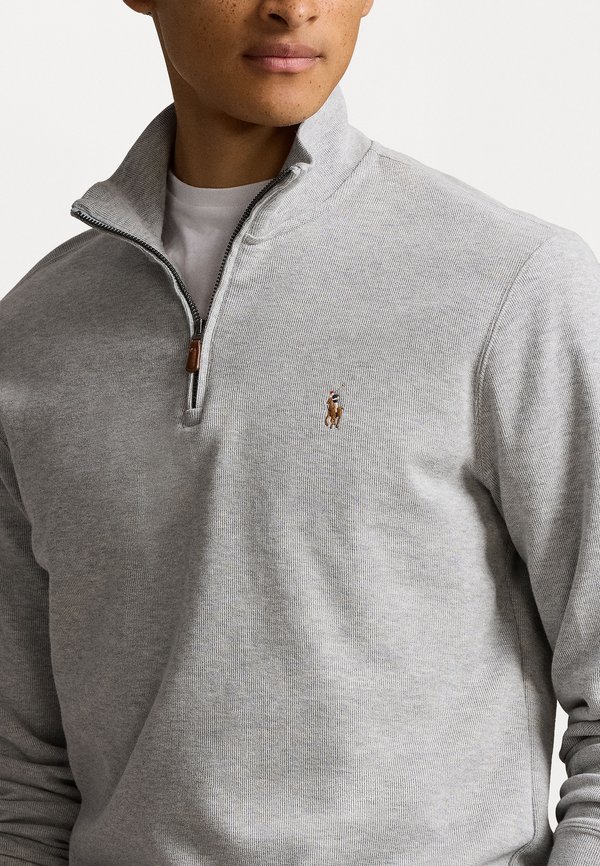 ESTATE RIB QUARTER ZIP PULLOVER - Jumper - andover heather4