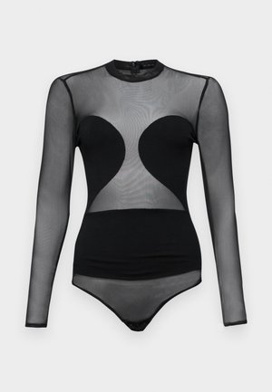 Undress Code ALL NIGHTER BODYSUIT  - Long sleeved top - black