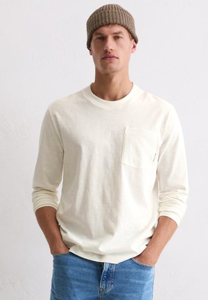 Marc O'Polo LONGSLEEVE REGULAR IN  - Langarmshirt - egg white