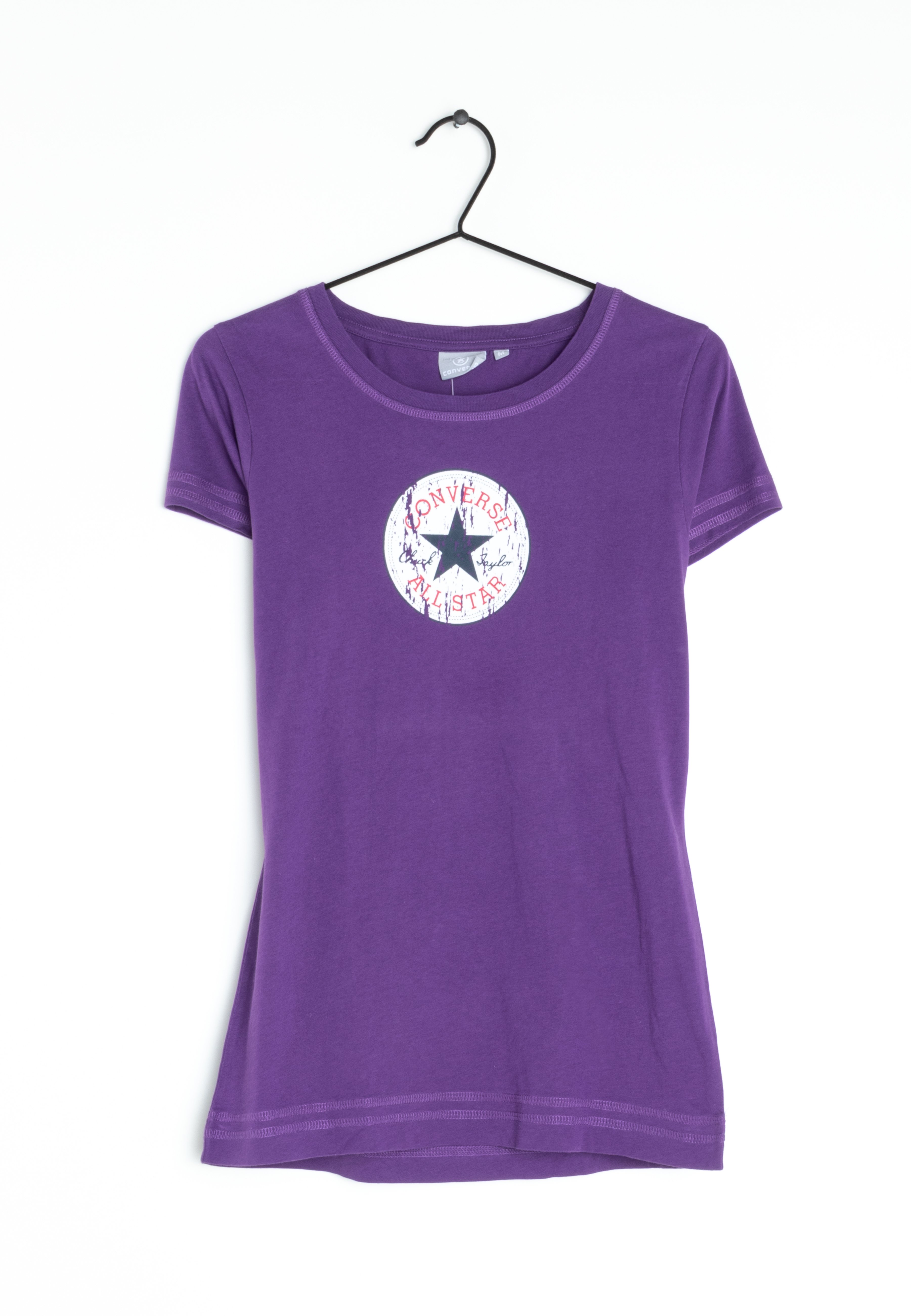 purple converse shirt